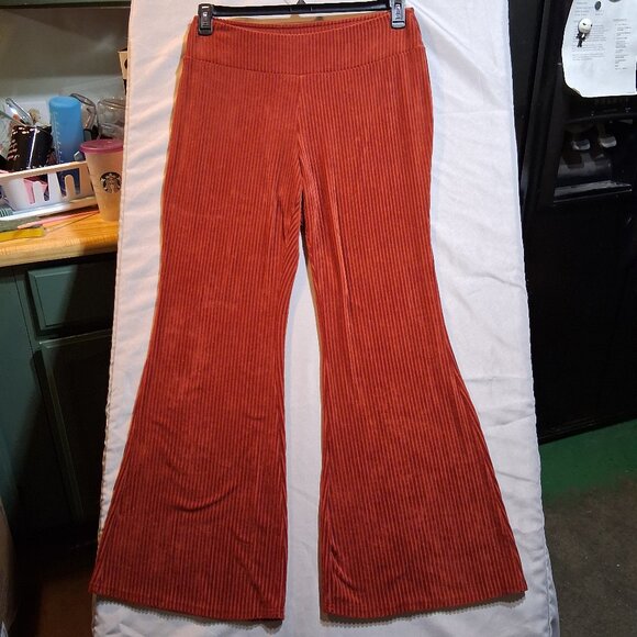 No Boundaries Pants - No Boundaries Retro Corduroy Style Flare Leg Stretchy Pants